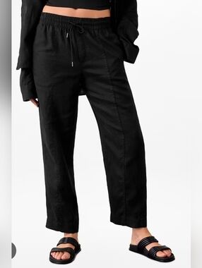 Athleta Retreat Linen Ankle Pant size M